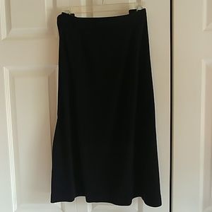 Black midi skirt size XL